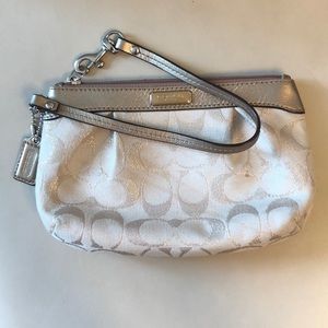 Gold Coach Wristlet